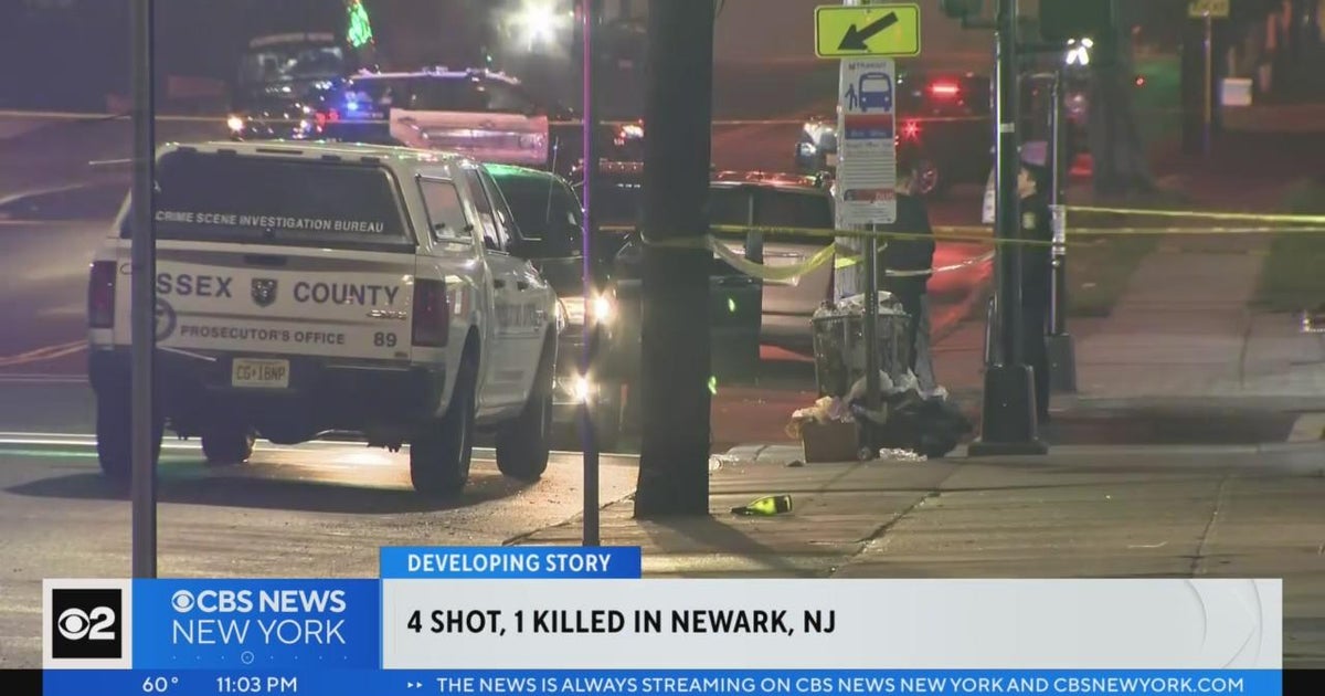1 dead, 3 injured in Newark shooting - CBS New York