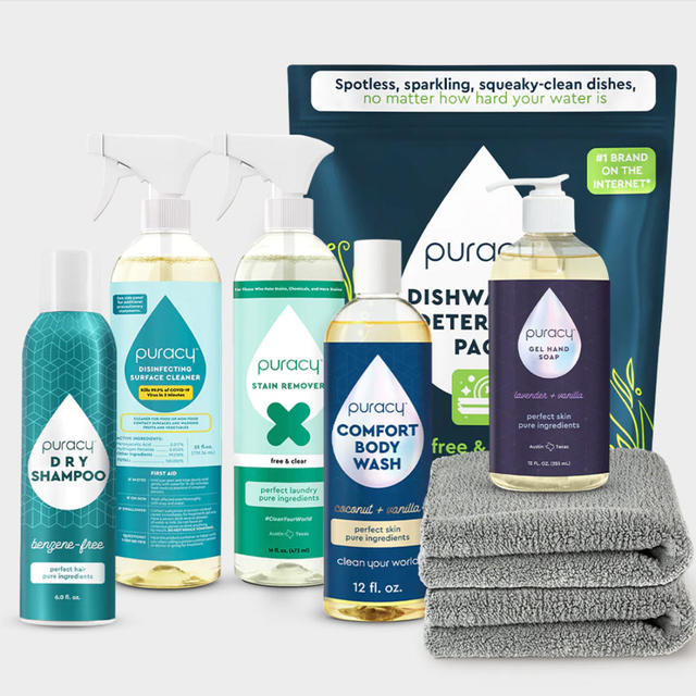 Puracy home cleaning products are all natural, organic, plant