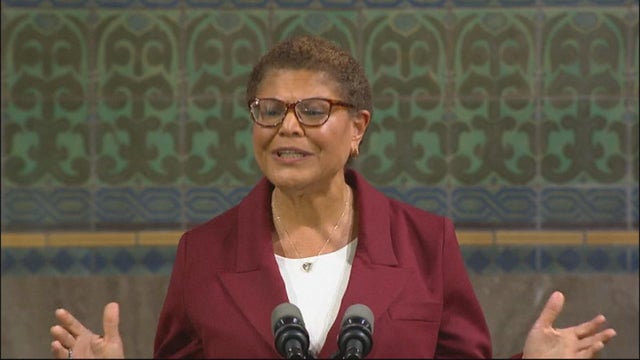Los Angeles Mayor Karen Bass and City Attorney Hydee Feldstein Soto press conference on the Skid Row Housing Trust 