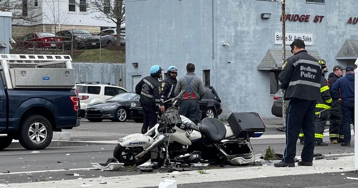 Transit officer hit by car while escorting Dedham funeral procession
