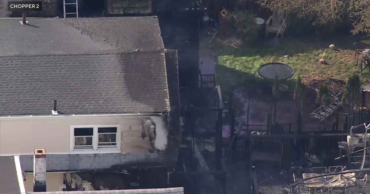 Teenager taken to hospital after fire spreads to 2 Linden homes CBS