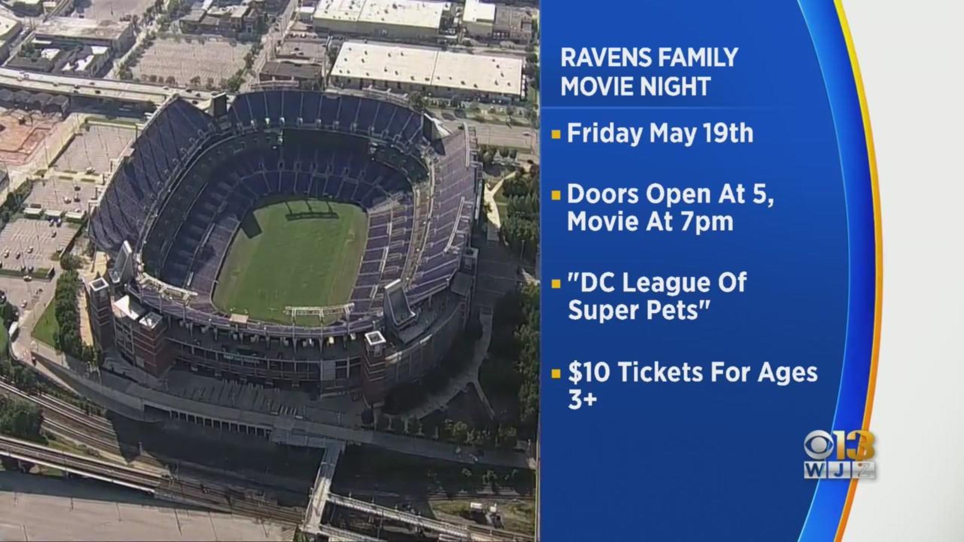 Baltimore Ravens Family Movie Night at M&T Bank Stadium