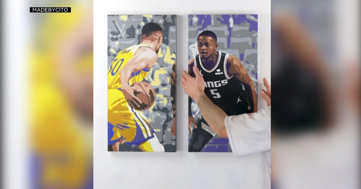 Sacramento spray painting sensation captures Kings playoff magic CBS