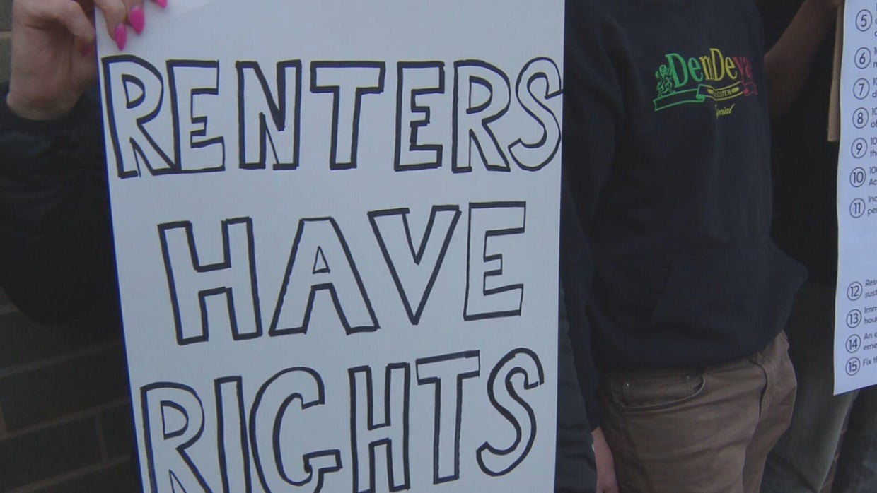 Tenants Unions fed up with living conditions picket outside Denver ...