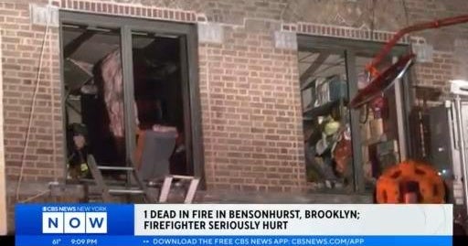 1 dead in fire in Bensonhurst, Brooklyn - CBS New York