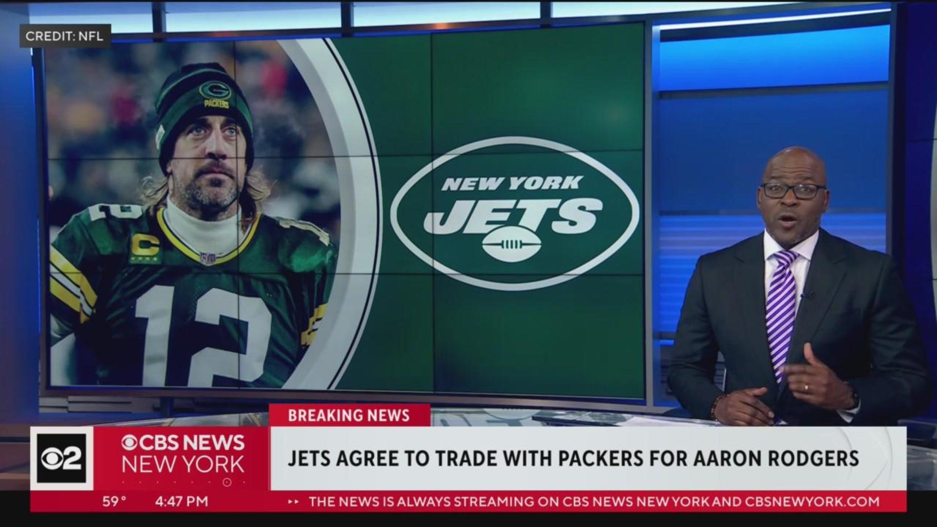 Jets acquire 4-time MVP Aaron Rodgers - CBS New York