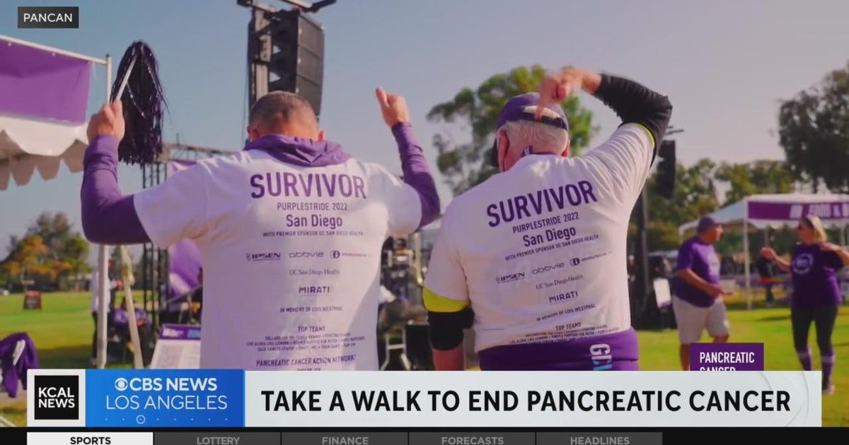 Walking to help end Pancreatic Cancer CBS Los Angeles