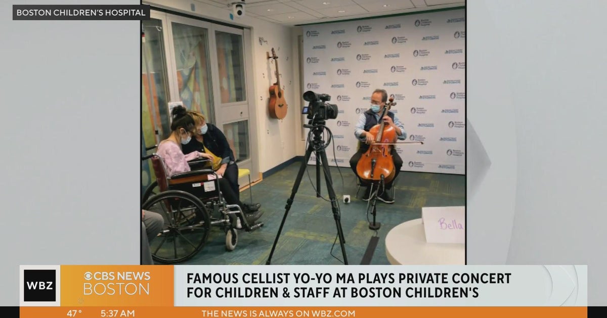 Yo-Yo Ma plays private concert for kids and staff at Boston Children