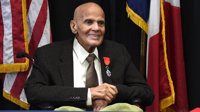 Harry Belafonte Receives the National Order of the Legion of Honour, France's Highest Award, From Ambassador of France to the United States Philippe Étienne 