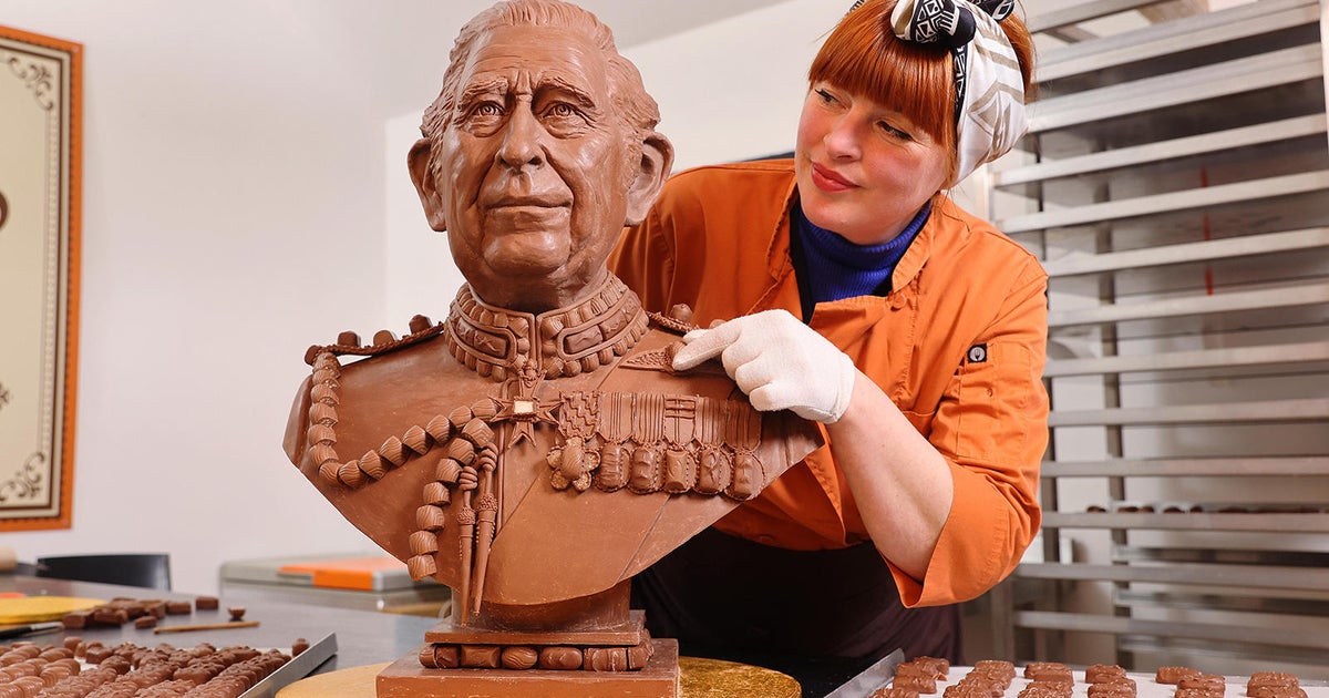 Daily life-sized chocolate King Charles III sculpture unveiled to rejoice coronation