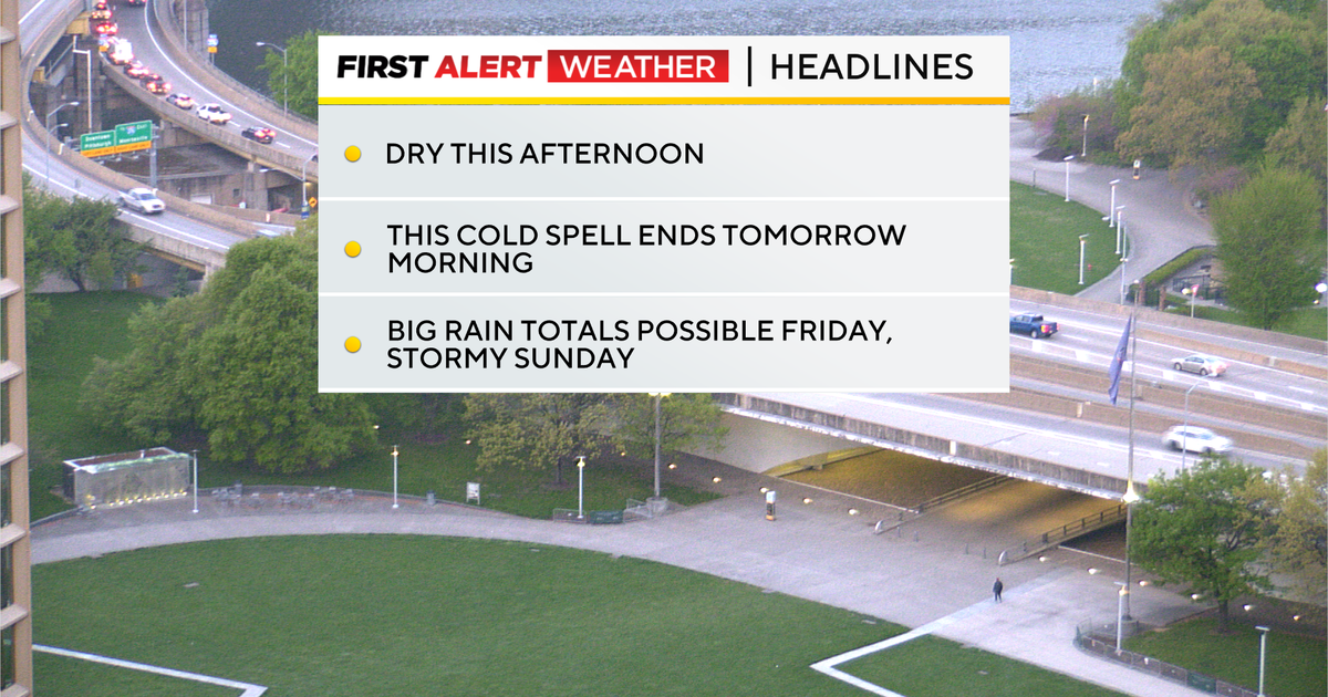 Pittsburgh Weather: Morning rain and chill turns to sunshine - CBS ...