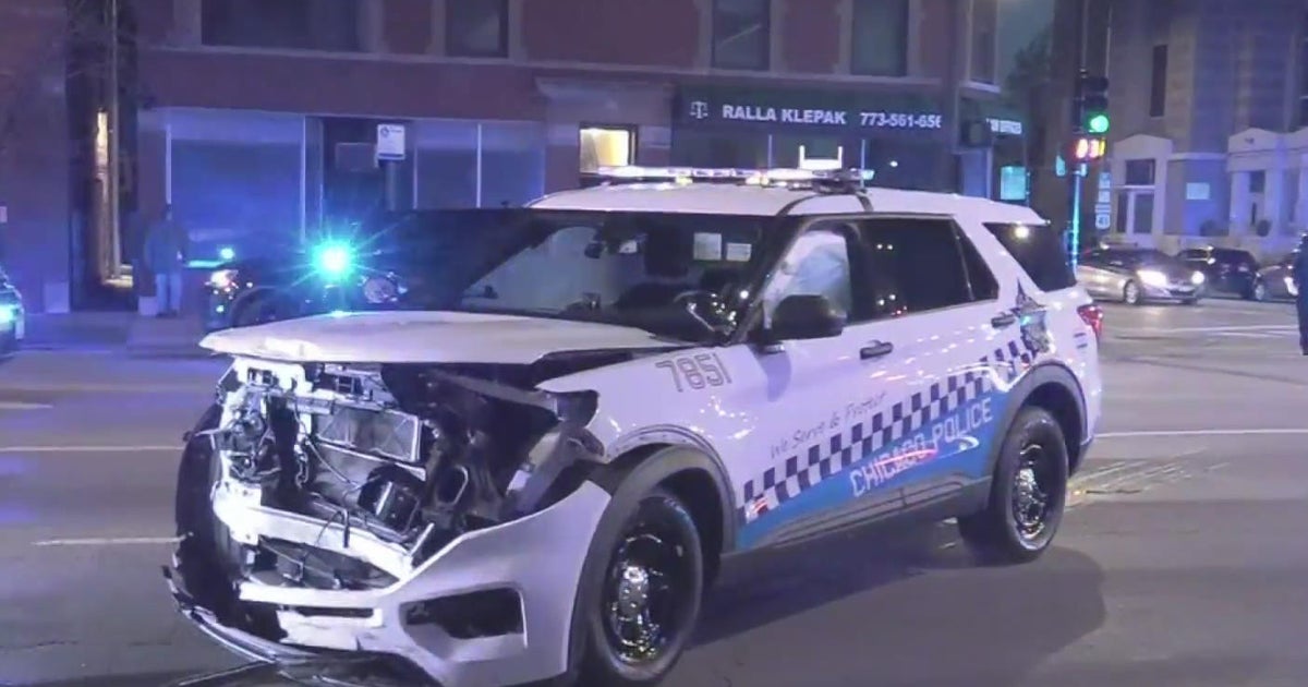 CPD squad car involved in crash in Andersonville - CBS Chicago