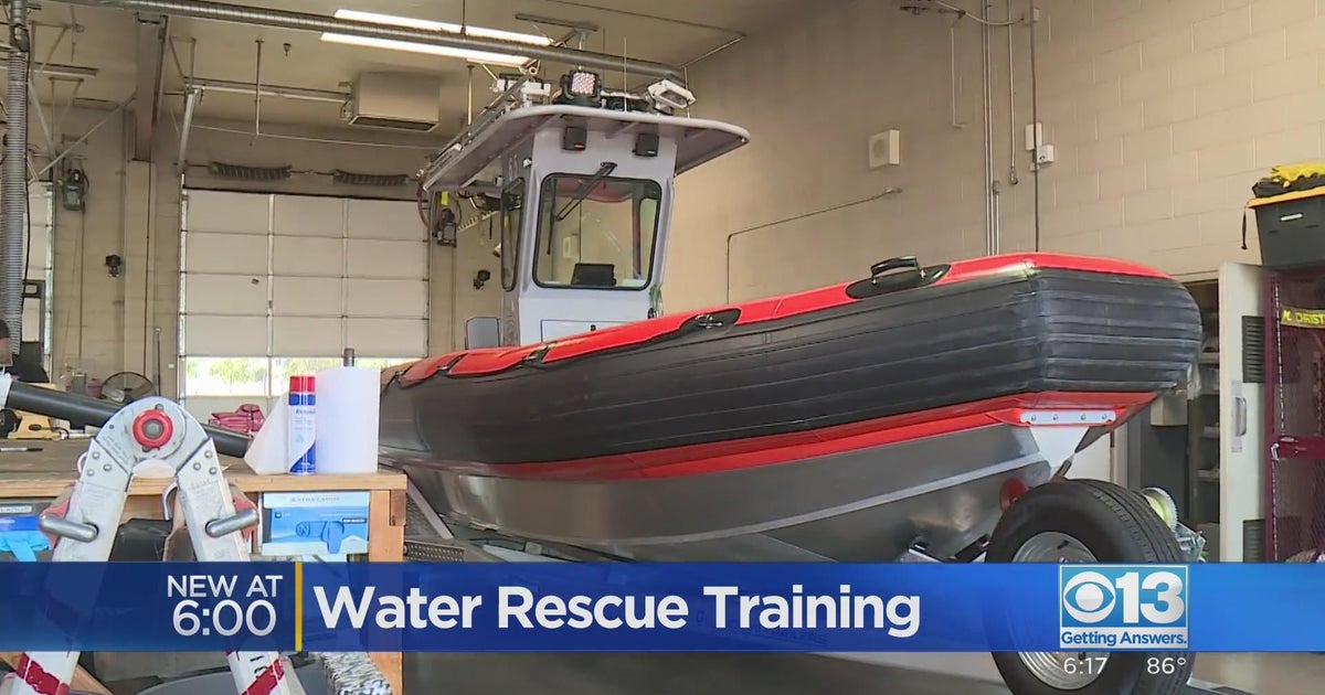 Sacramento firefighters perform water rescue training