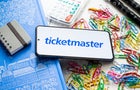 In this photo illustration a Ticketmaster logo seen 