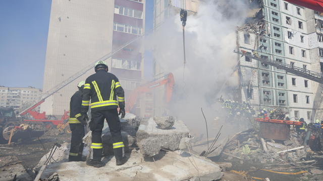 Residential Building In Uman Partially Destroyed As Result Of Missile Hit 