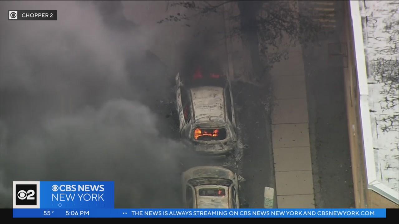 East Orange fire destroys multiple cars after underground