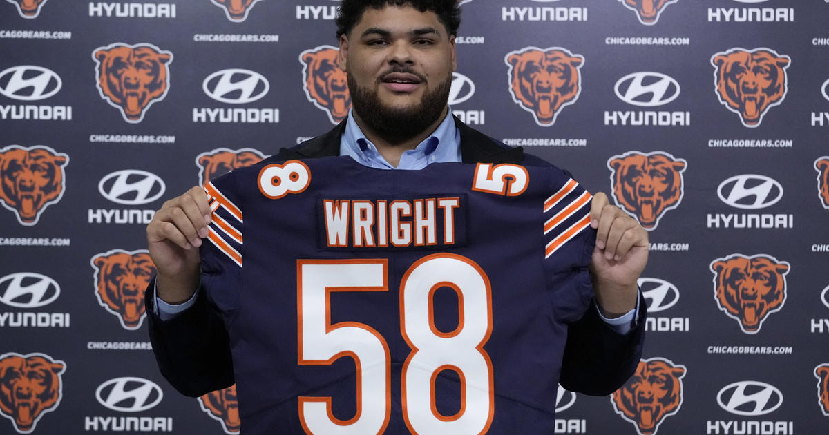 Bears introduce first-round pick Darnell Wright - CBS Chicago