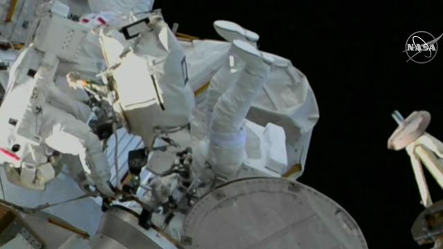 Astronauts had a little spacewalk outside International Space Station 