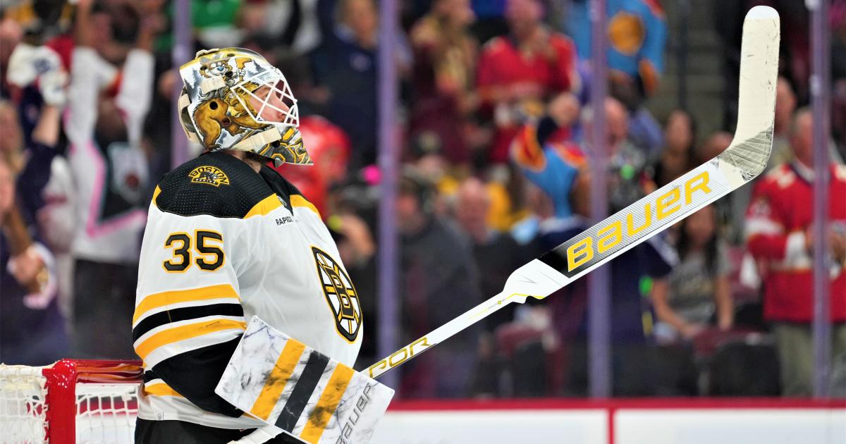 The Bruins goalies do their post-game win hug, Your regularly scheduled  programming., By NESN