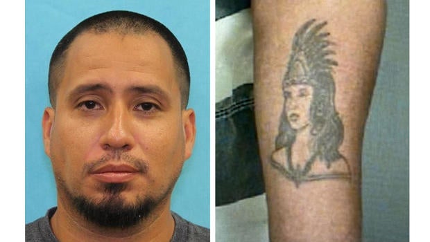 Francisco Oropeza and a closeup of a tattoo on his arm 