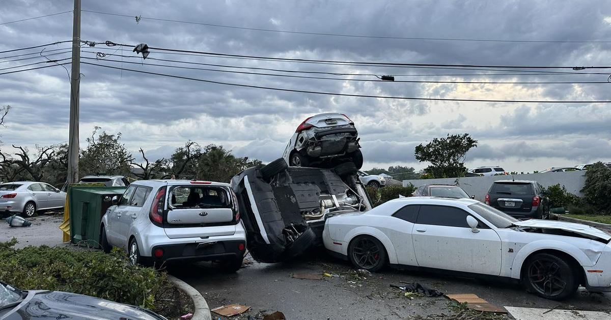 Tornado flips cars, downs trees after touching down near Palm Beach Gardens