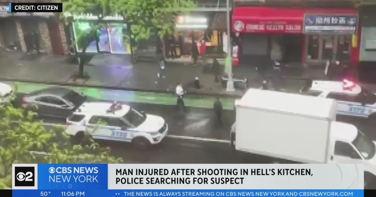 Man injured in shooting in Hell's Kitchen - CBS New York
