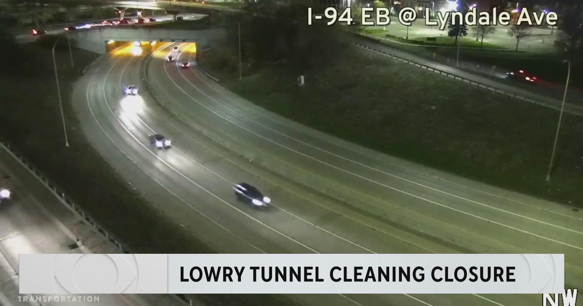 Lowry Tunnel closed overnight this week for cleaning CBS Minnesota