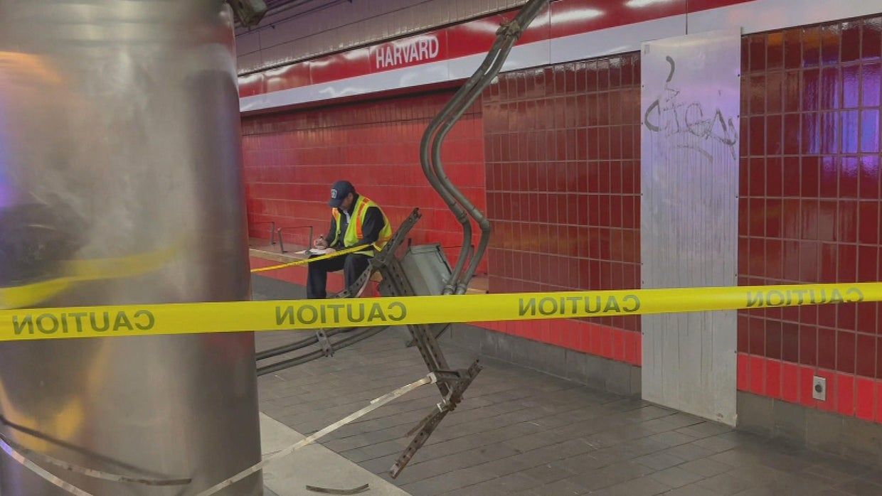 Video shows box falling on rider at Harvard MBTA station; Equipment ...