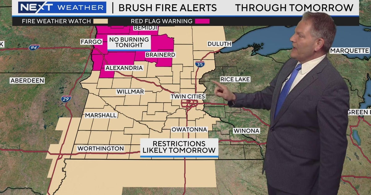 NEXT Weather: More wind Tuesday, with widespread fire danger - CBS ...