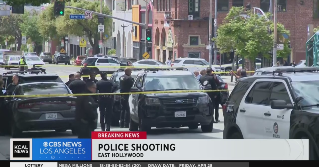 Knife-wielding suspect shot by officer near East Hollywood Metro Red ...