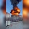 Russian oil depot hit as Ukraine attacks Russian supply lines