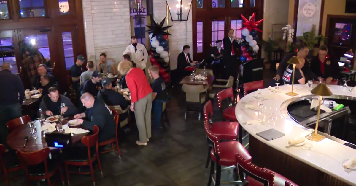 Chicago Firehouse Restaurant for International Firefighters' Day CBS