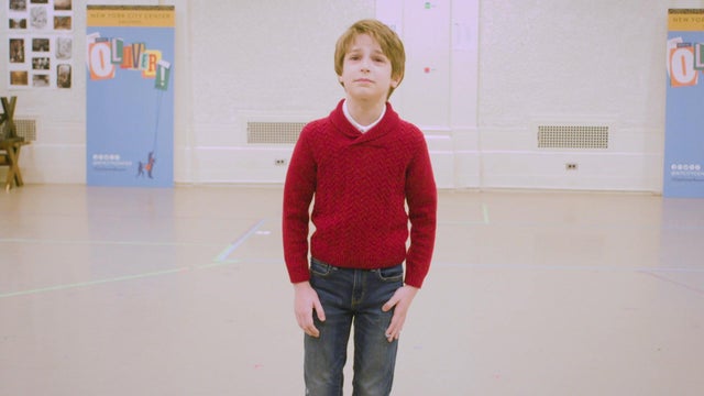 Benjamin Pajak during a rehearsal for New York City Center's "Oliver!" 