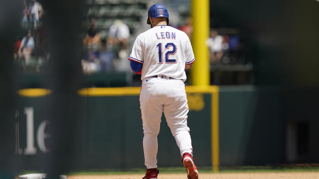 Rangers Leon's Number Baseball 