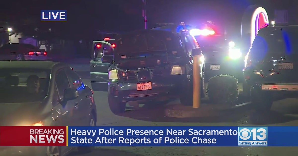 Heavy police presence after reports of police chase in East Sacramento