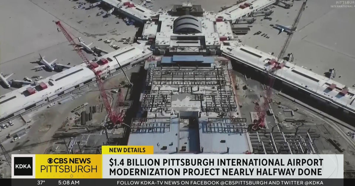 1.4 billion construction at Pittsburgh International reaches halfway
