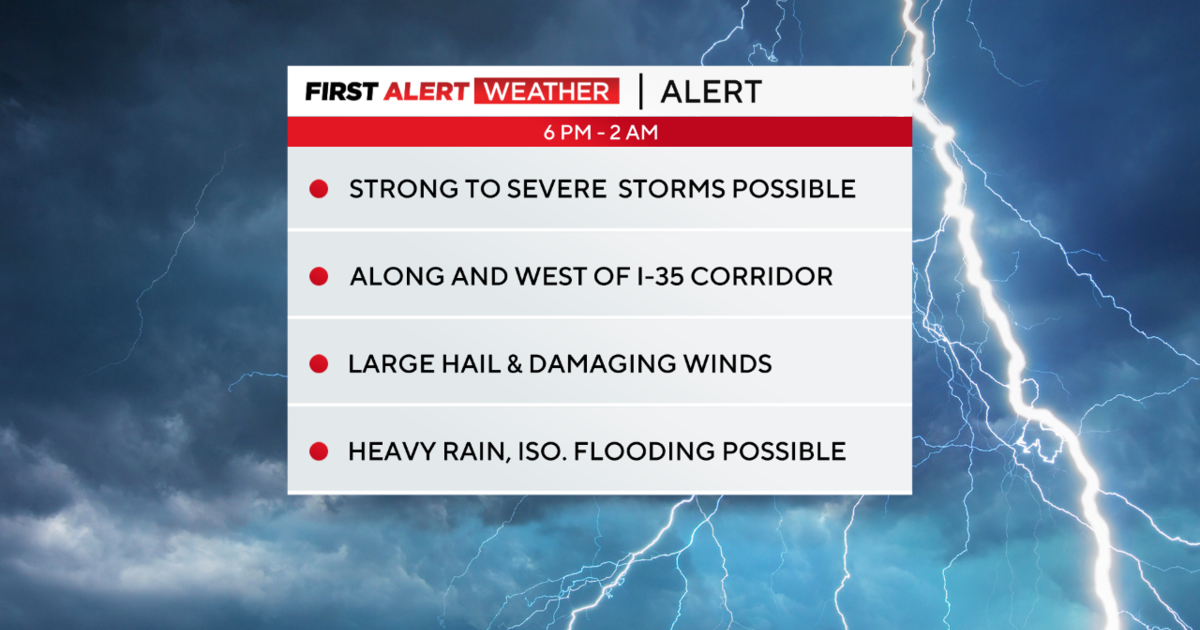 First Alert Weather: Large Hail, Damaging Winds Expected In North Texas ...