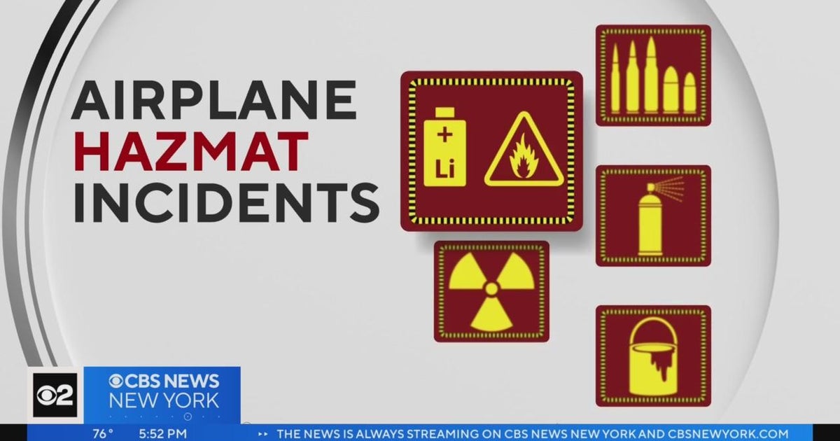Lithium batteries causing more incidents on planes CBS New York