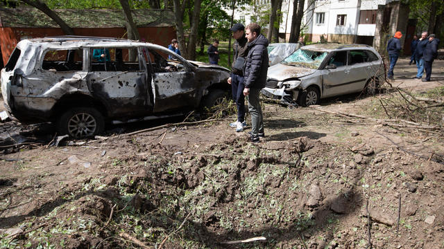 Kyiv under the attack of Russian Iranian made drones 