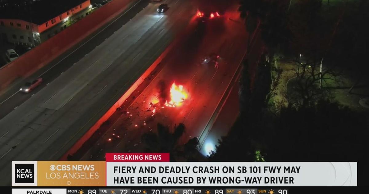 Wrong-way Driver Killed On Southbound 101 Freeway - CBS Los Angeles