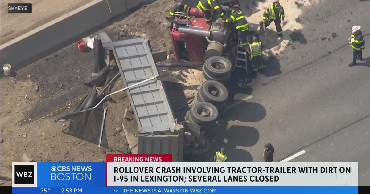 Rollover Crash Involving Tractor-trailer With Dirt On I-95 In Lexington ...