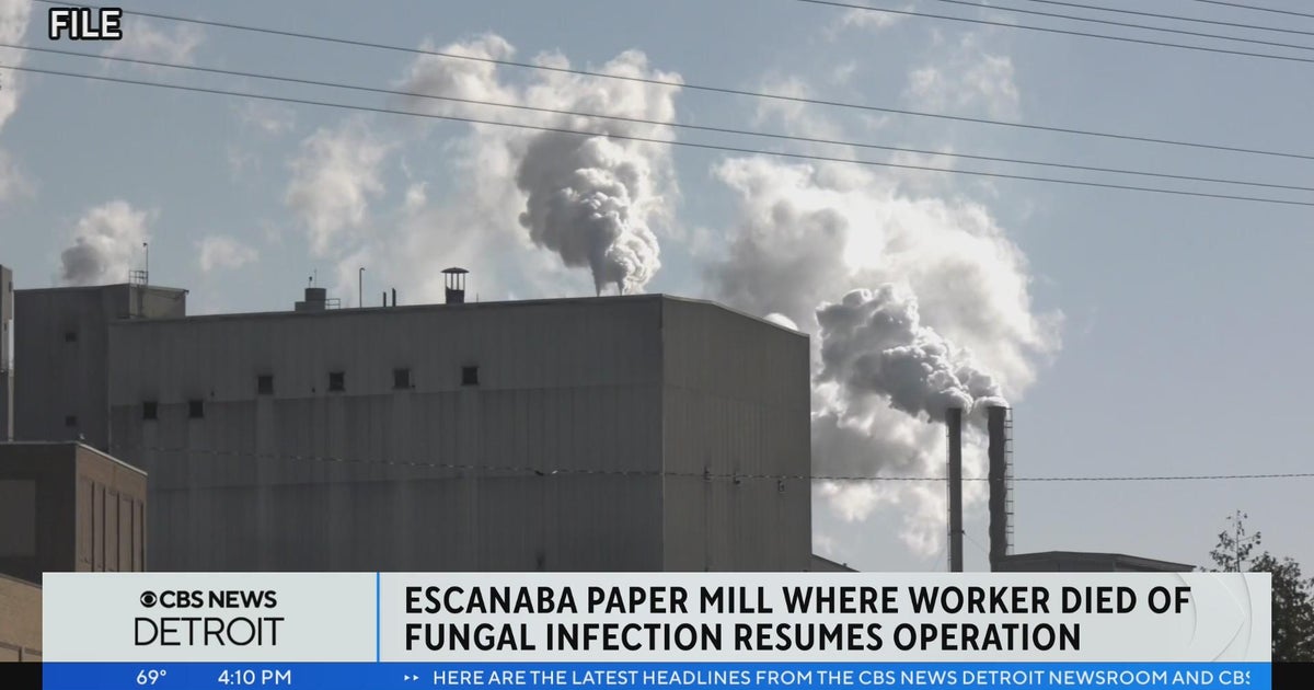 Michigan paper mill with unusual illnesses reopens CBS Detroit