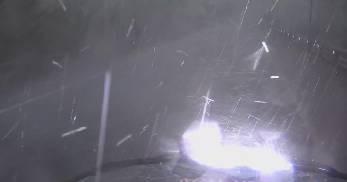 First Alert Weather Trackers gets pounded by hail near Byers CBS Colorado