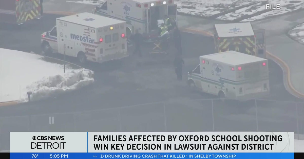 Families affected by Oxford school shooting win key decision in lawsuit ...