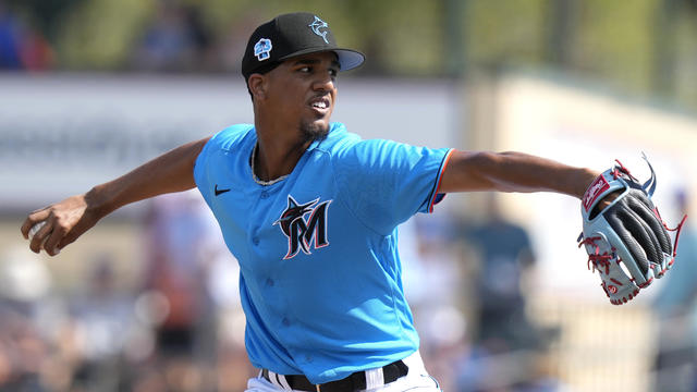 Marlins Perez Debut Baseball 