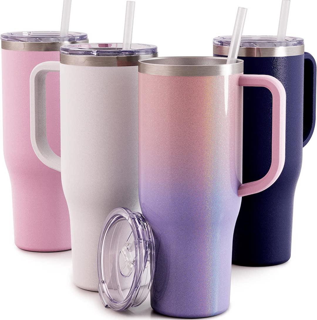 Maars Charger 40oz Insulated Travel Mug Tumbler with Handle