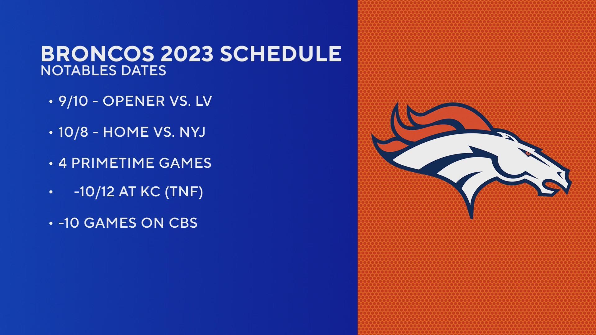 Denver Broncos schedule 2023: Dates, times, and TV schedule - Mile High  Report