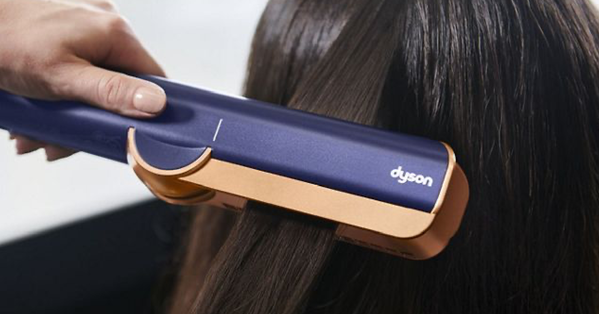 the Dyson Airstrait, Dyson's brand new wet-to-dry hair straightener CBS