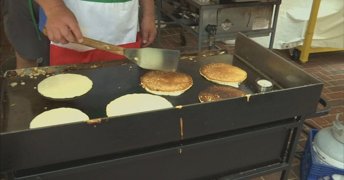 Thousands turns out for 'World's Largest Pancake Breakfast' in Springfield CBS Boston