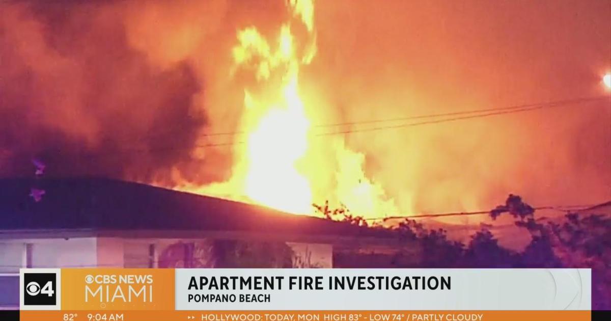 Enormous fireplace a Pompano Beach apartment constructing